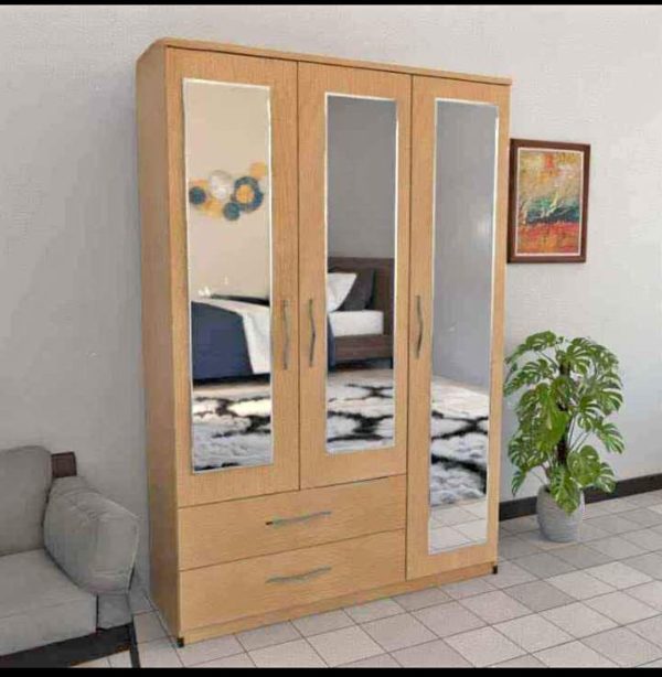 3 Door 2 Drawers 3 Mirrors with Drawers Set