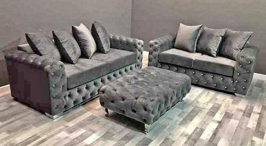 Chesterfield Velvet 3+2 Seater sofa