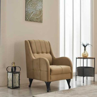 Beige Sofa Bed with Storage