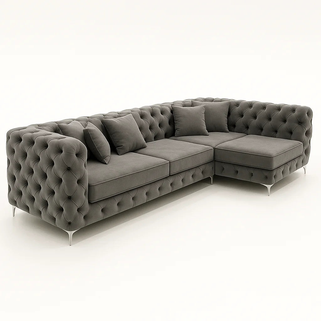 Ashton U Shape Velvet Sofa - London UK