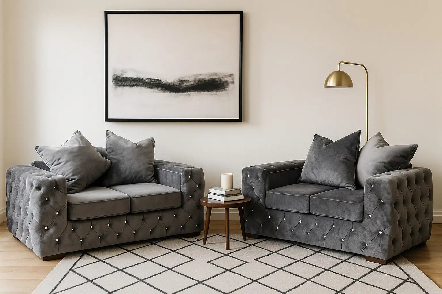 Ashton Velvet 3+2 Seater Sofa – UK Made