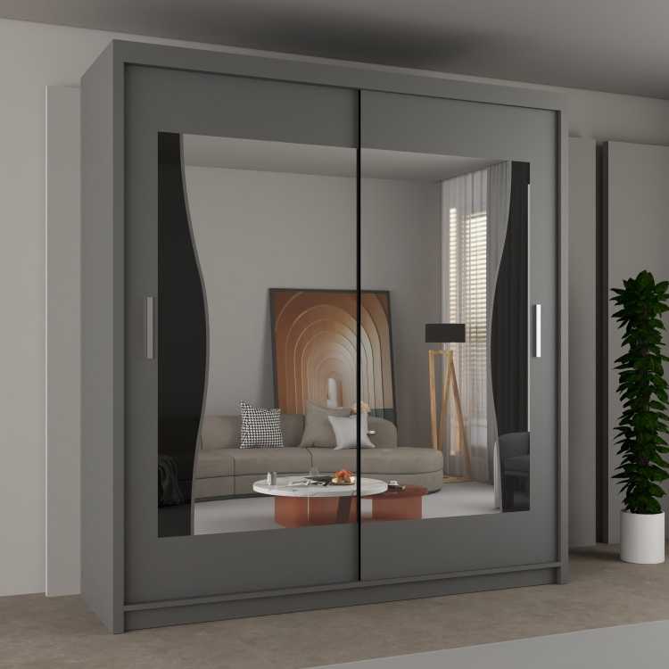 Batumi Sliding Mirror Wardrobe - London UK