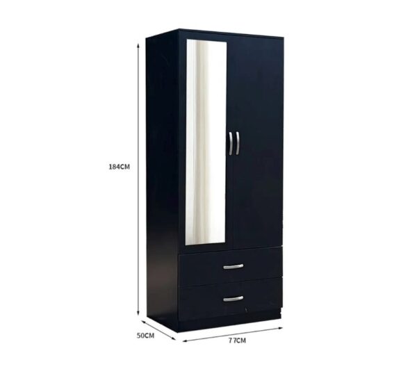 2 Drawer 2 Door Wardrobe - London Sofa UK