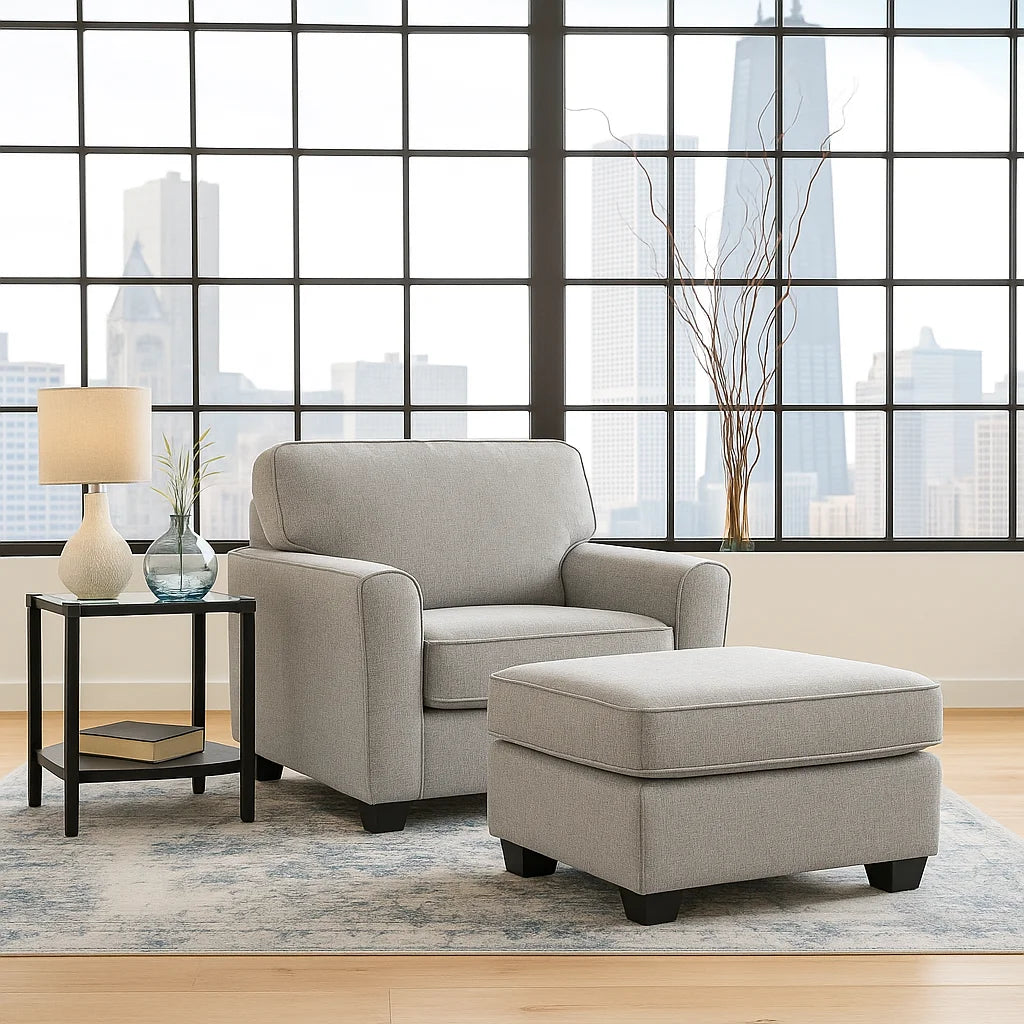 Camden Armchair UK Made Sofa – Soft Grey