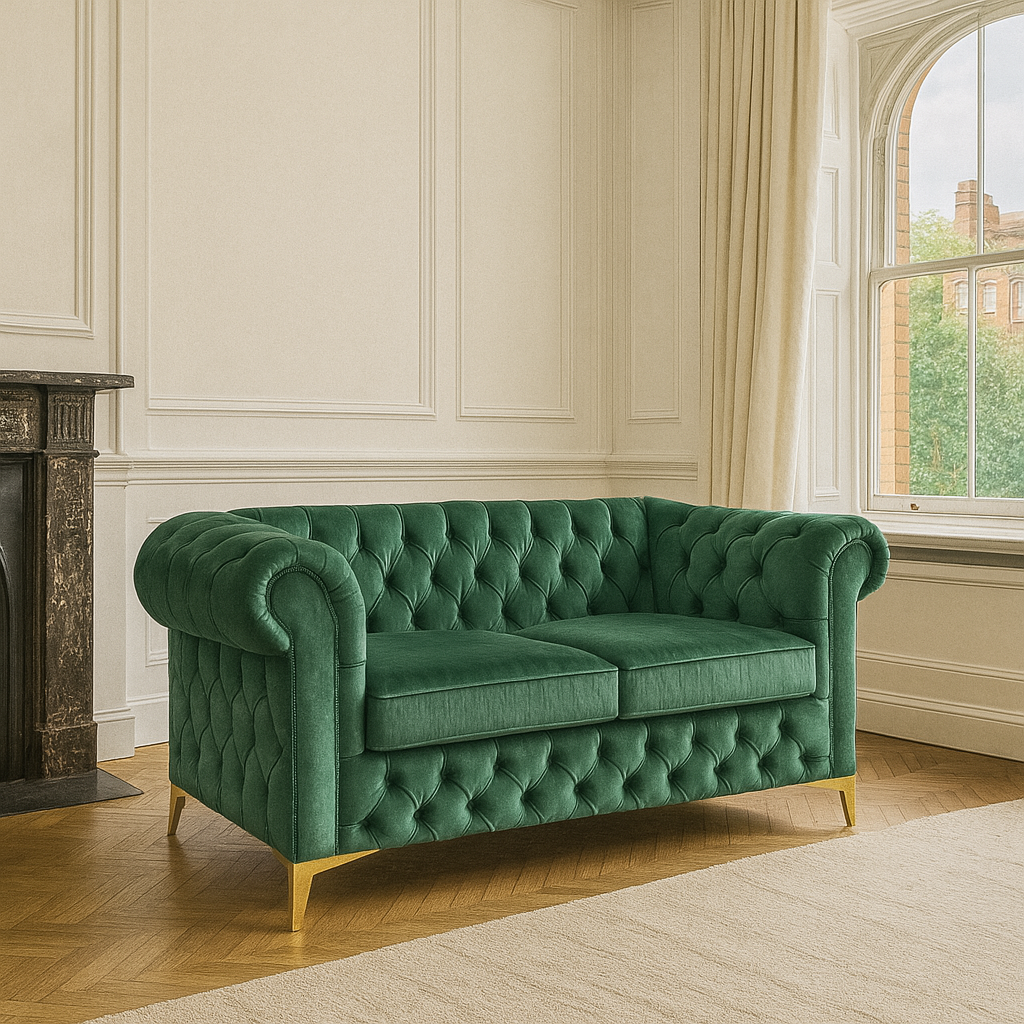 Chesterfield Charm – 2-Seater Sofa for Stylish Living