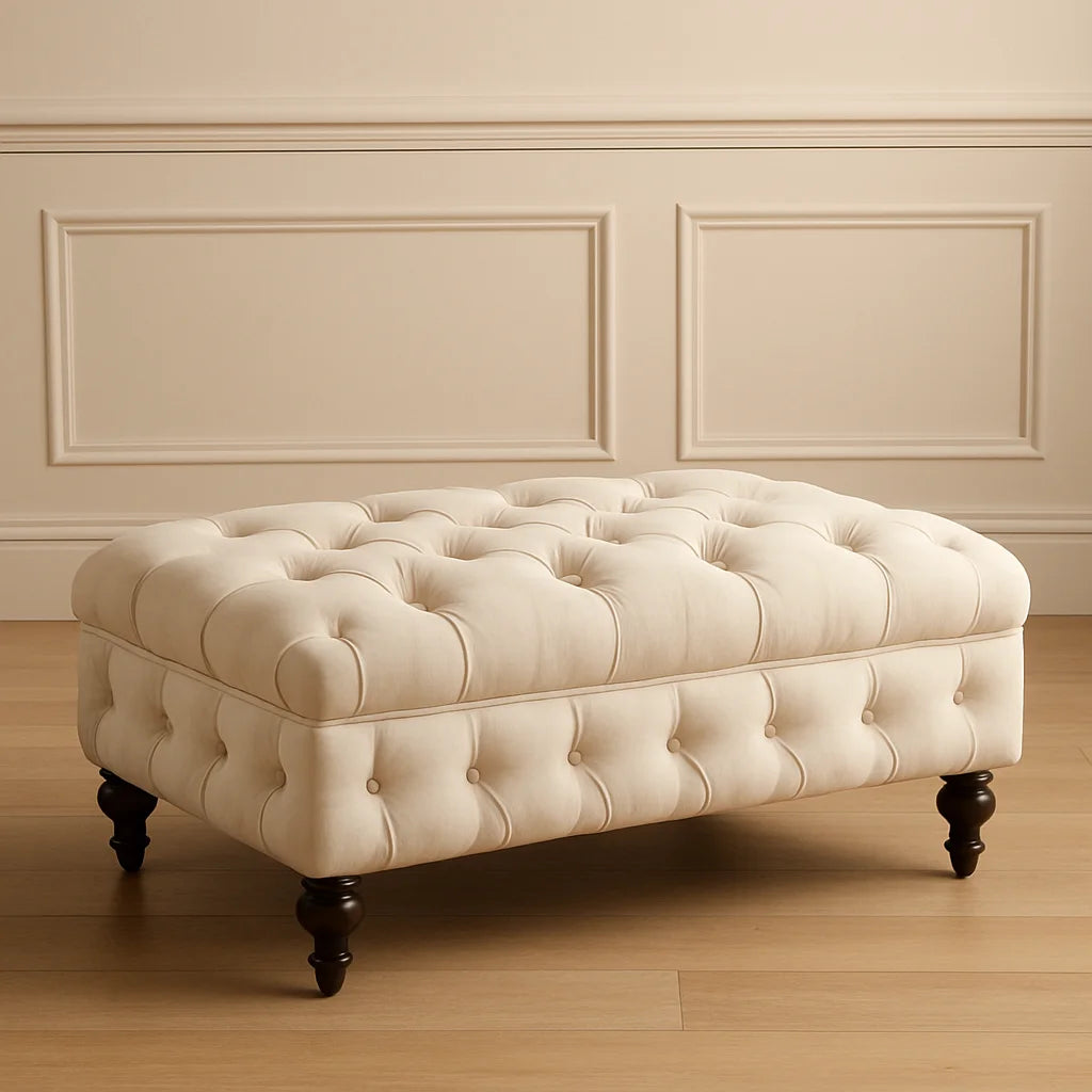 Chesterfield 3 Seater Sofa with free footstool