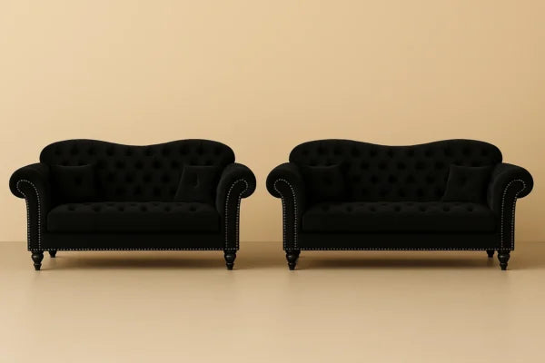 Elegance Velvet Corner Sofa
