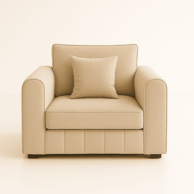 Lilly-Single-1-Seater-sofa-in-Cream-color