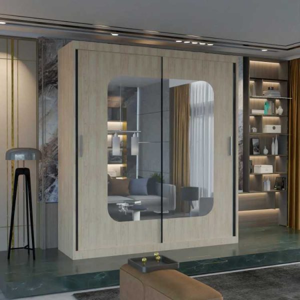 Marika Sliding Mirror Wardrobe