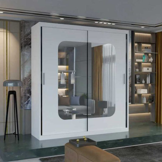 Marika Sliding Mirror Wardrobe