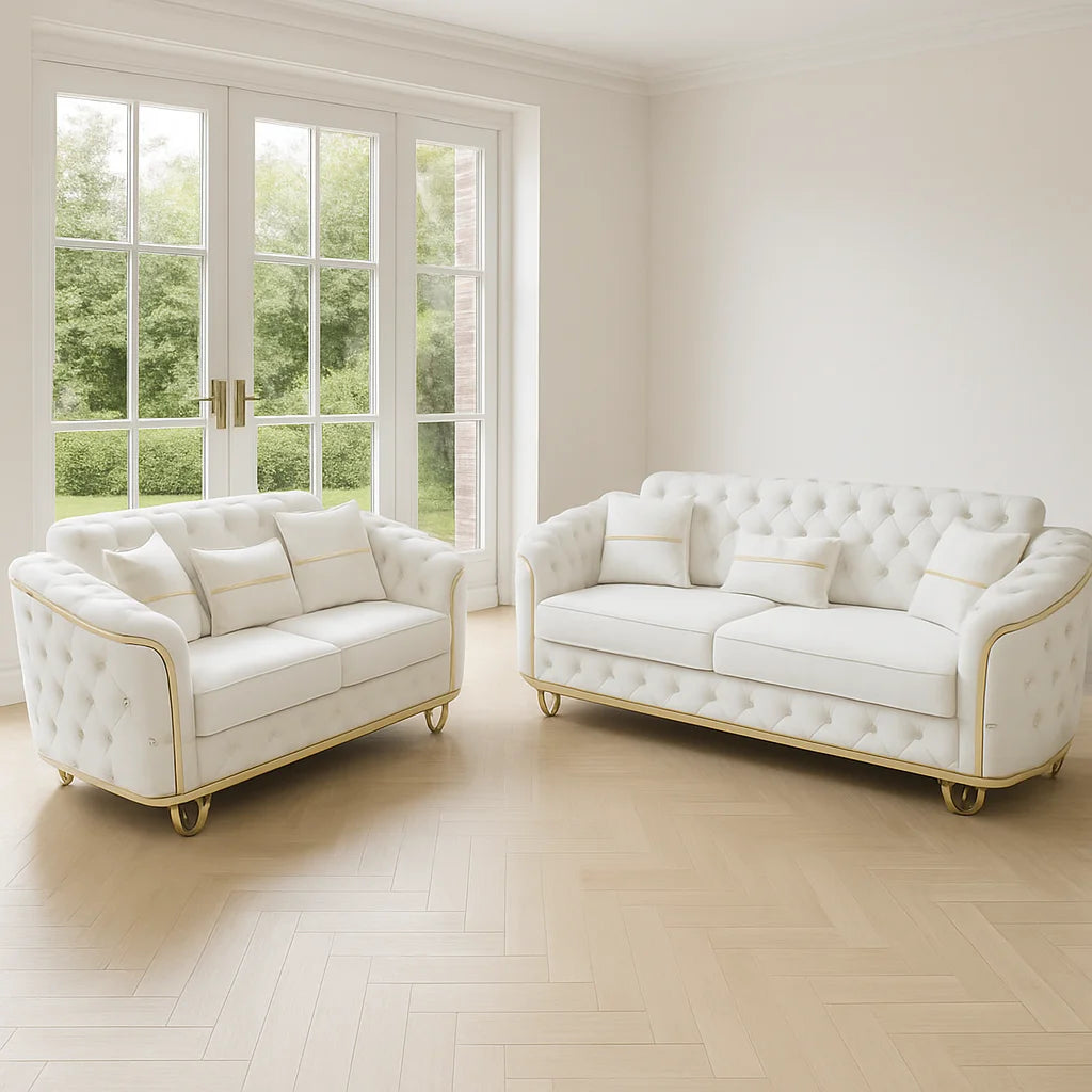 Madrid 3+2 Sofa Set – Handmade in UK with Plush Velvet Fabric
