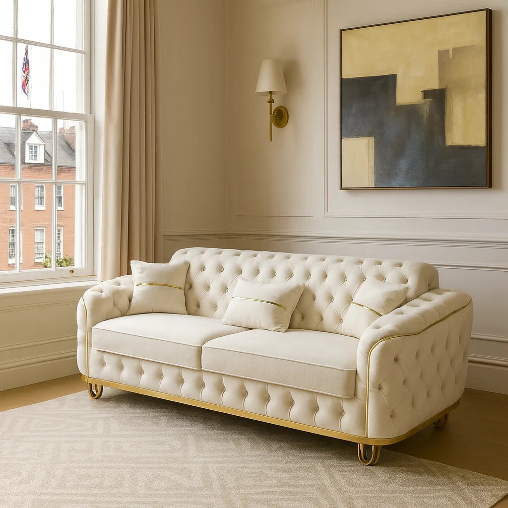 Madrid 3+2 Sofa Set – Handmade in UK with Plush Velvet Fabric
