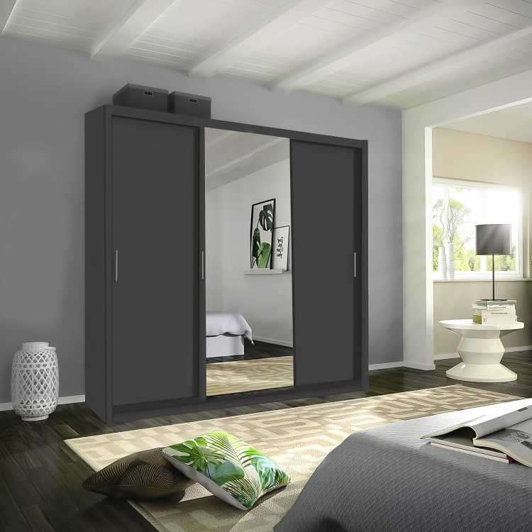 Miami sliding mirror wardrobe - London sofa