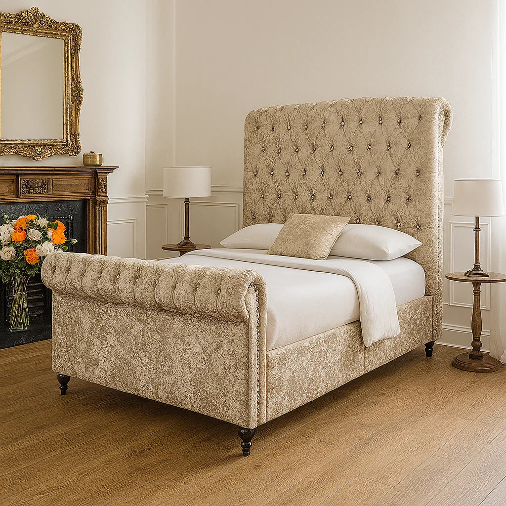 Miami Sleigh Bed for Sale in UK