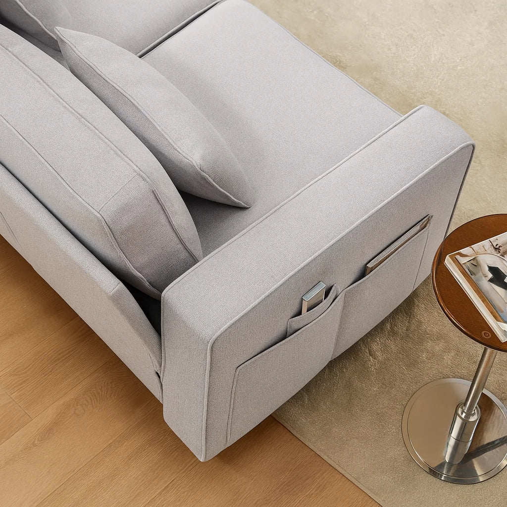 Sloane 4 Seater Sofa_Handcrafted Luxury_UK Made Side pocket view