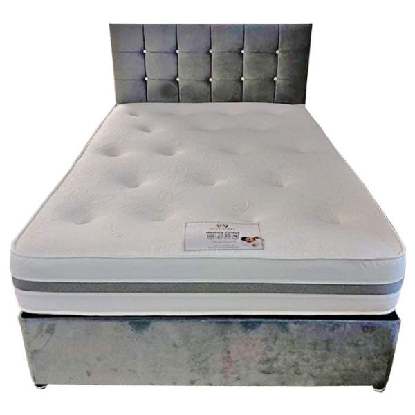 Divan Bed – With Chesterfield headboard | UK Sale
