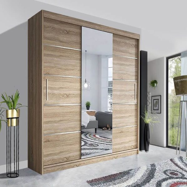 Lyon Sliding Mirror Wardrobe | Stunning Contemporary UK Style