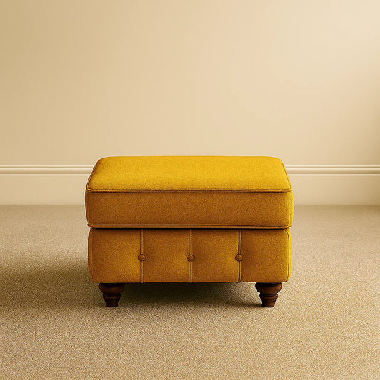 Italian Chesterfield 3 Seater Sofa | UK Made Luxury with Free Footstool