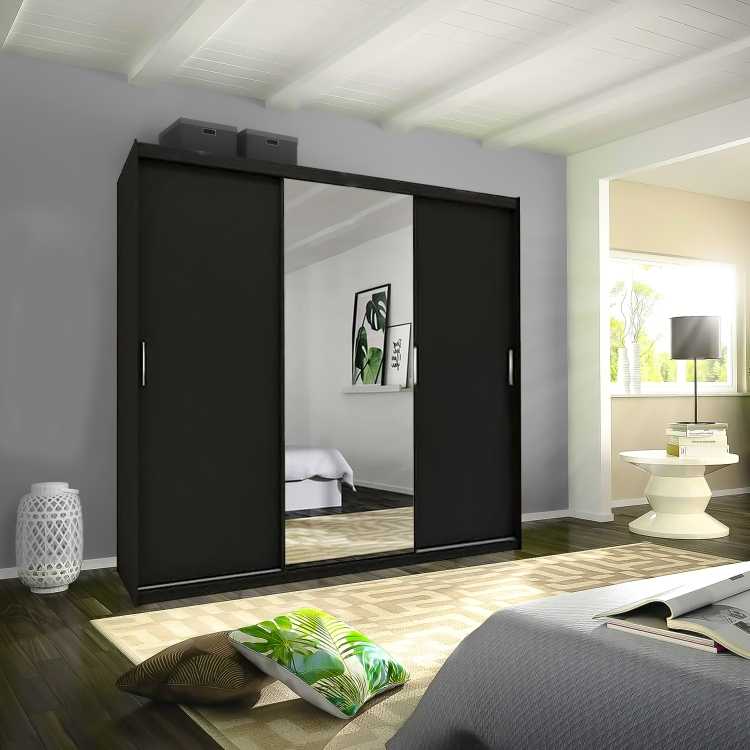 Miami sliding mirror wardrobe - London sofa