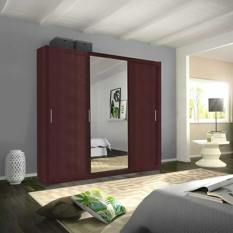 Miami sliding mirror wardrobe - London sofa
