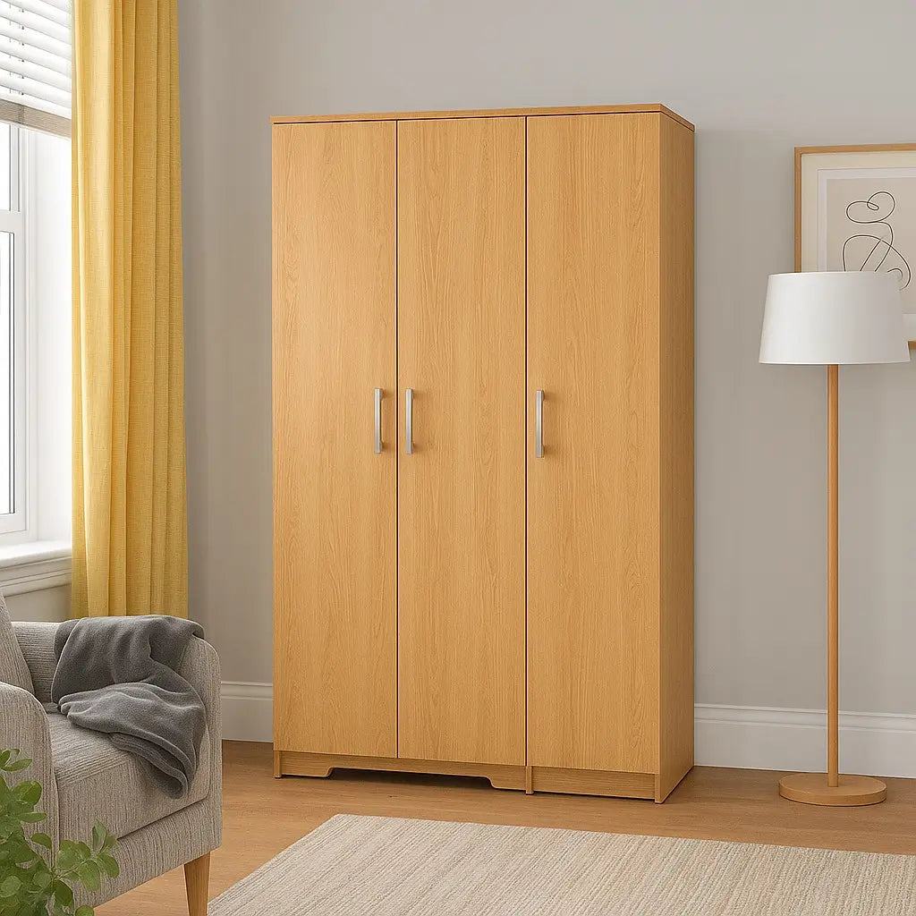 3 Door Wooden Wardrobe – Premium, Durable & UK Made