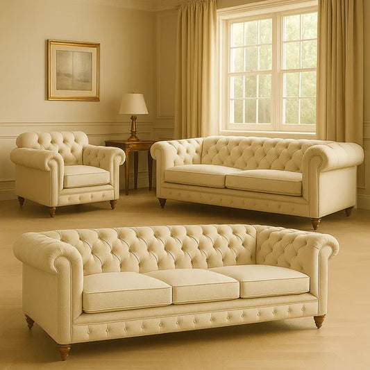 Exclusive 3+2+1 Chesterfield Sofa Set UK Made