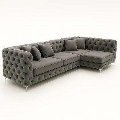 Ashton U Shape Velvet Sofa - London UK