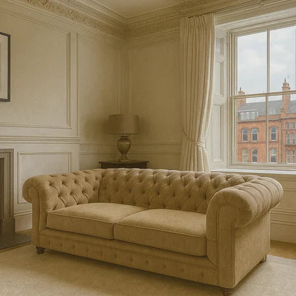Majestic 3 Seater Chesterfield Sofa – British Made Luxury