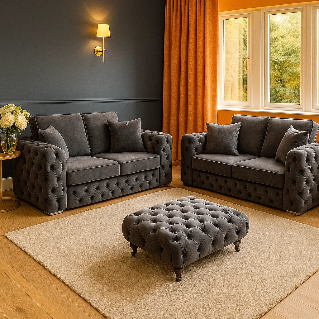 Chesterfield Velvet 3+2 Seater sofa