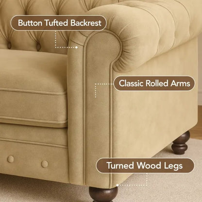 Chesterfield 3 Seater Sofa – Elegant & Timeless, UK Made