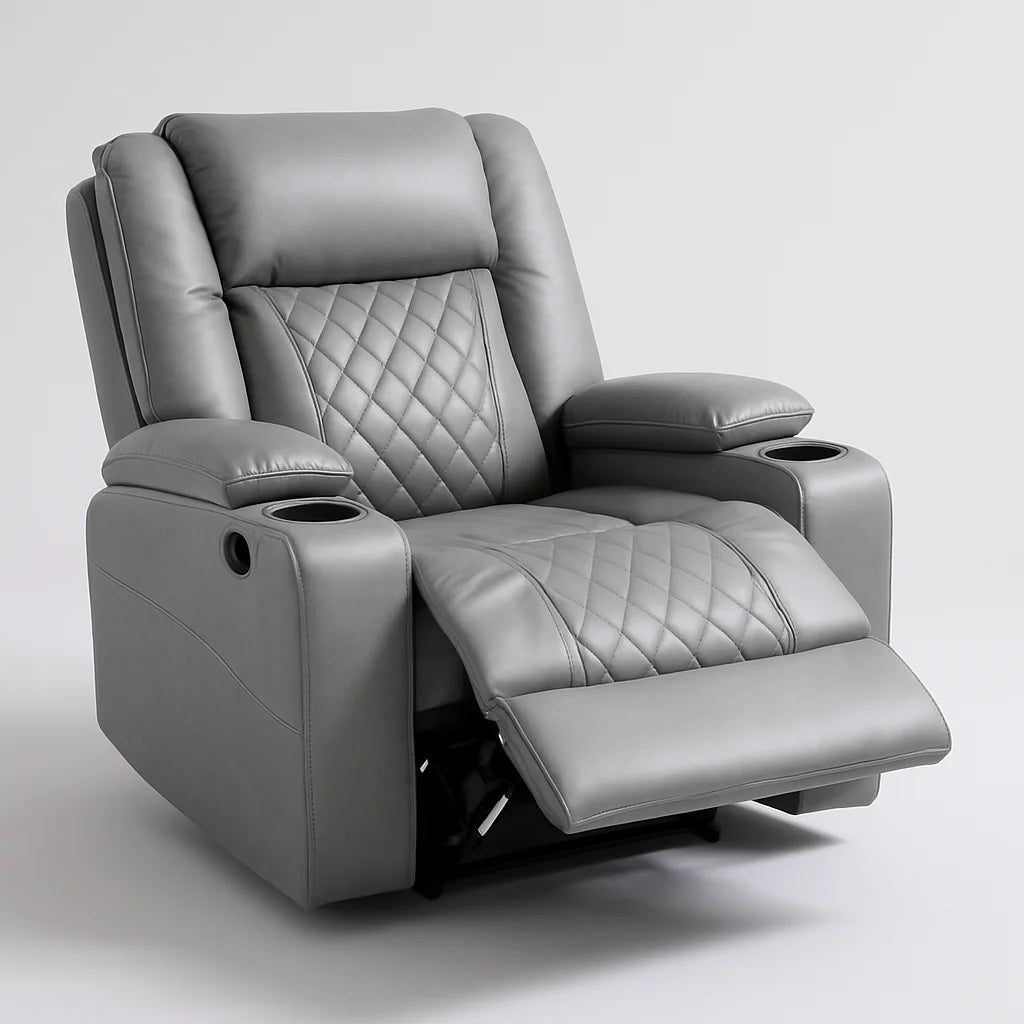 Electric Recliner Armchair | Handmade UK Leather Comfort