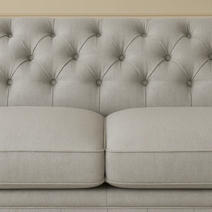 Classic U-Shaped Chesterfield Sofa with free footstool