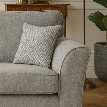 Camden 3+2 Grey Sofa Set with Footstool – Luxurious UK Made