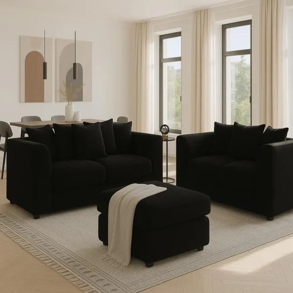 Dylan 3-2 Seater Sofa Set – Luxurious UK Made Velvet Comfort