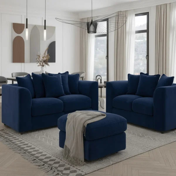 Dylan 3-2 Seater Sofa Set – Luxurious UK Made Velvet Comfort