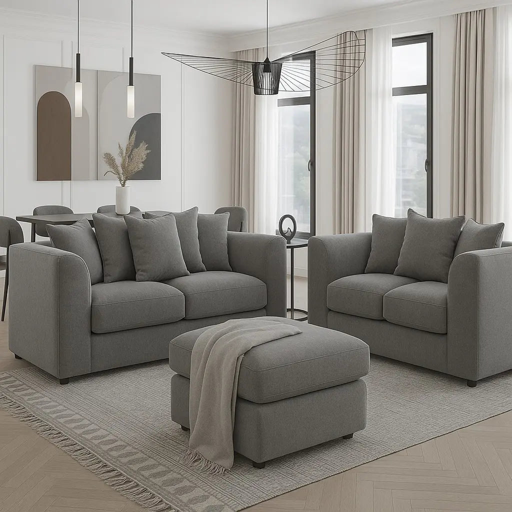 Dylan 3-2 Seater Sofa Set – Luxurious UK Made Velvet Comfort