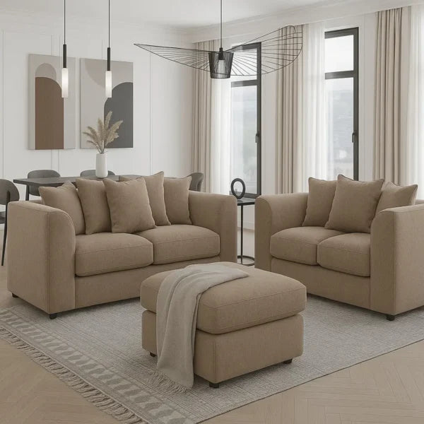 Dylan 3-2 Seater Sofa Set – Luxurious UK Made Velvet Comfort
