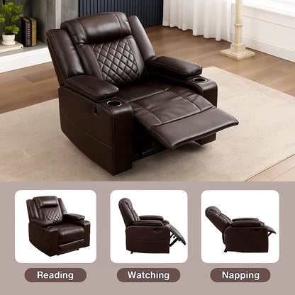 Electric Recliner Armchair | Handmade UK Leather Comfort