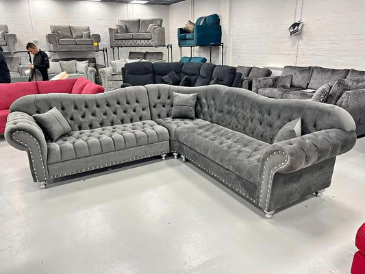 Elegance Velvet Corner sofa