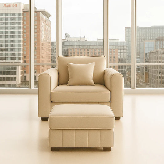 Handcrafted 1-Seater Sofa – Lilly Plush Velvet | Elegant & Comfortable