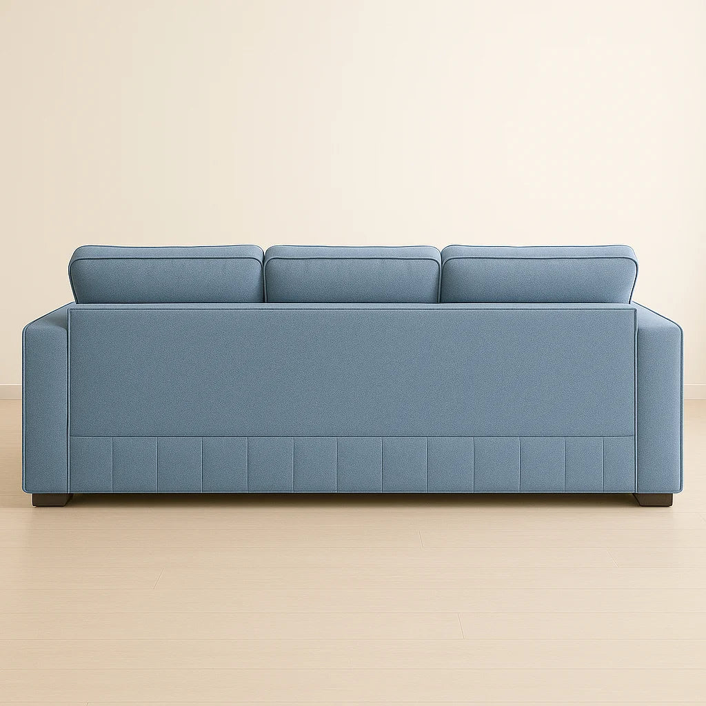 L-Shape Lilly Velvet Sofa with Matching Footstool – UK Made