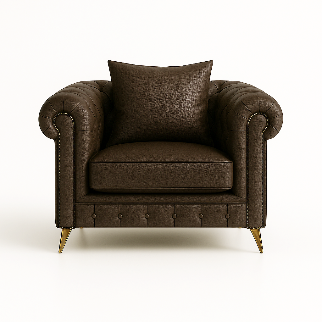 Leather chesterfield sofa
