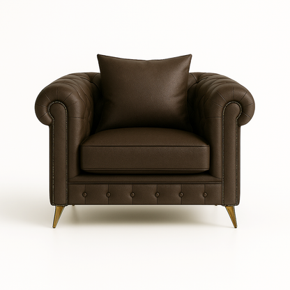 Leather chesterfield sofa
