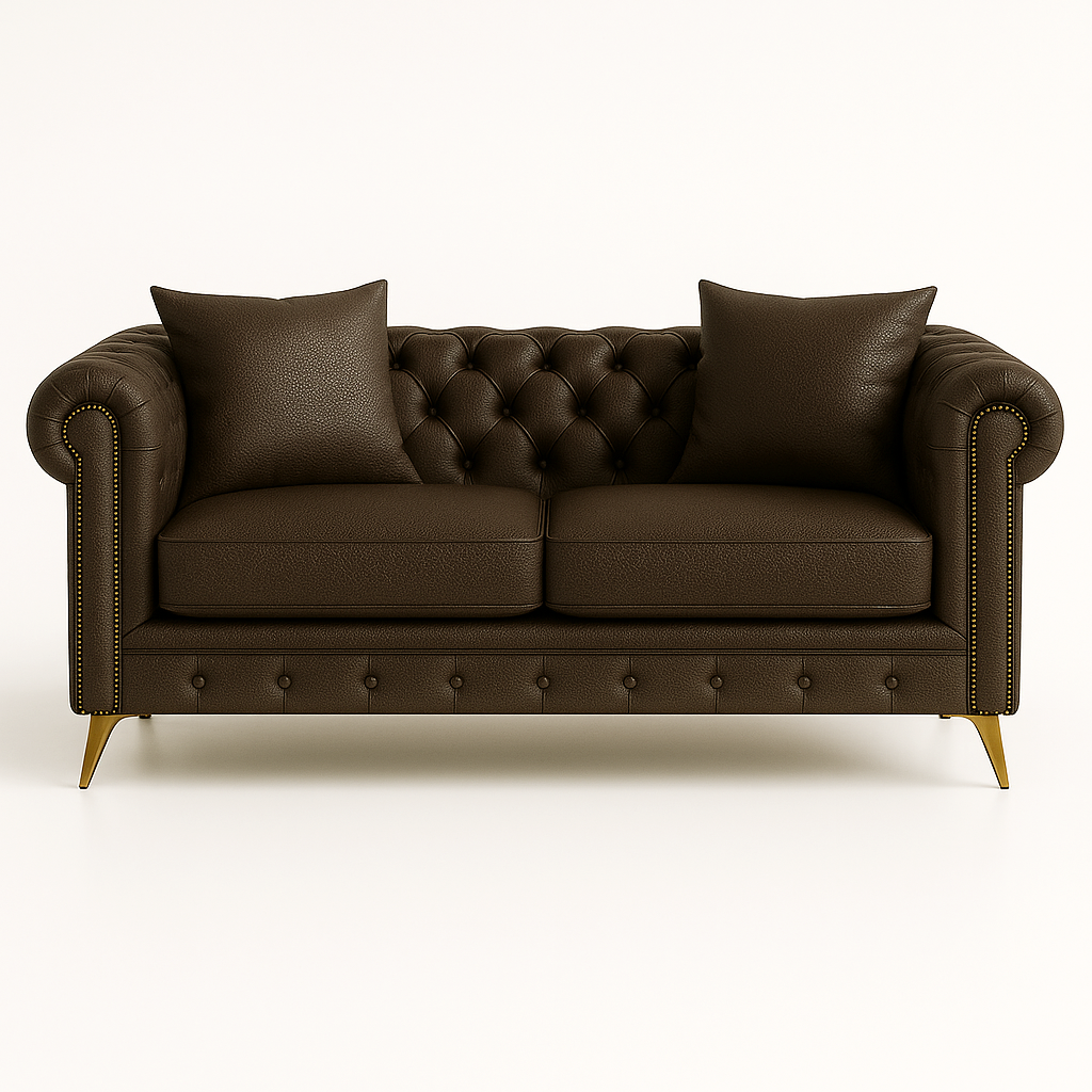 Leather chesterfield sofa