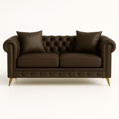 Leather chesterfield sofa