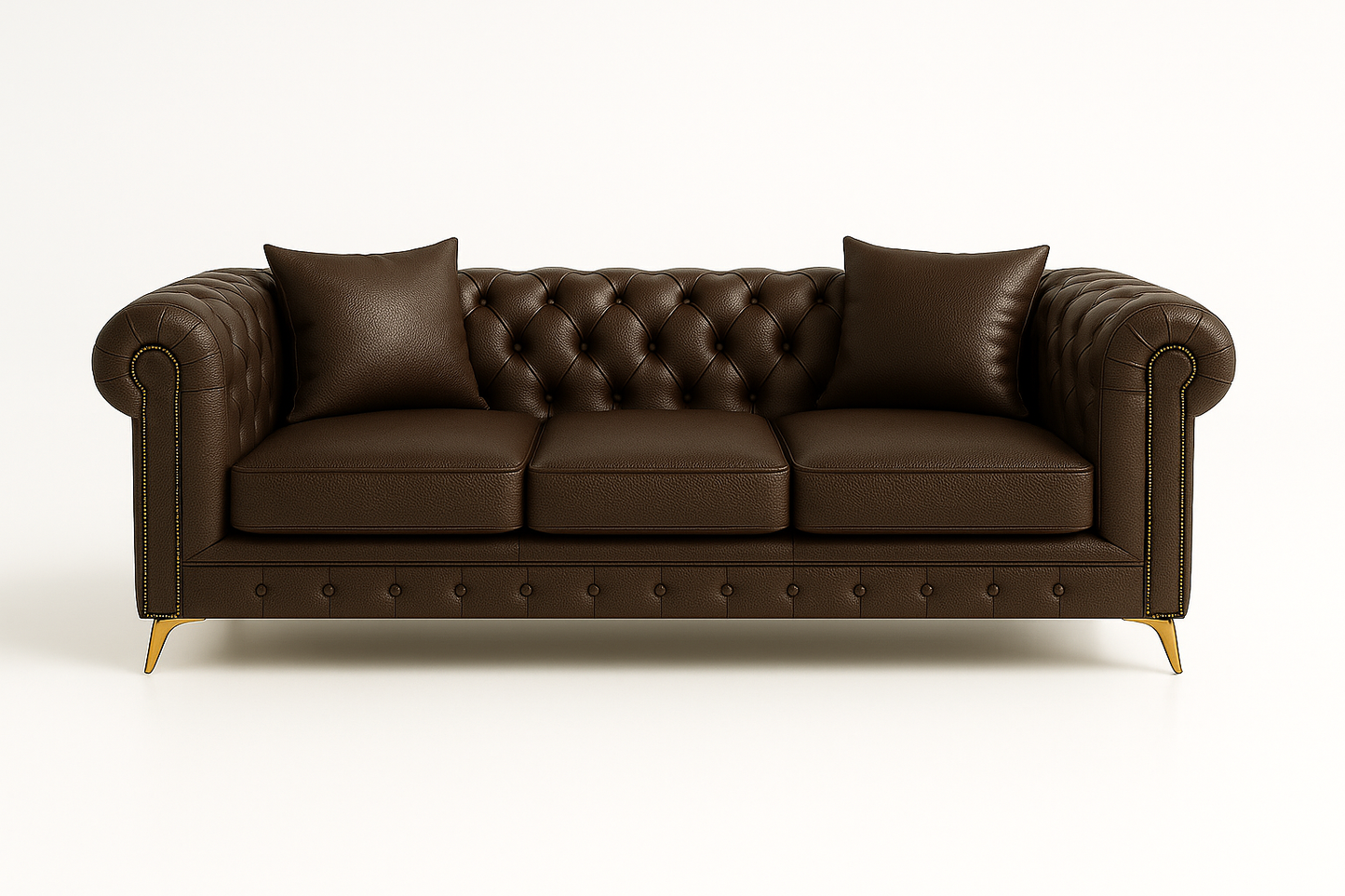 Leather chesterfield sofa