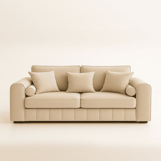 Lilly 3-Seater Sofa In Cream Color