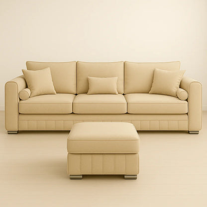 3 Seater Lilly Sofa with free footstool - Fully Comfortable