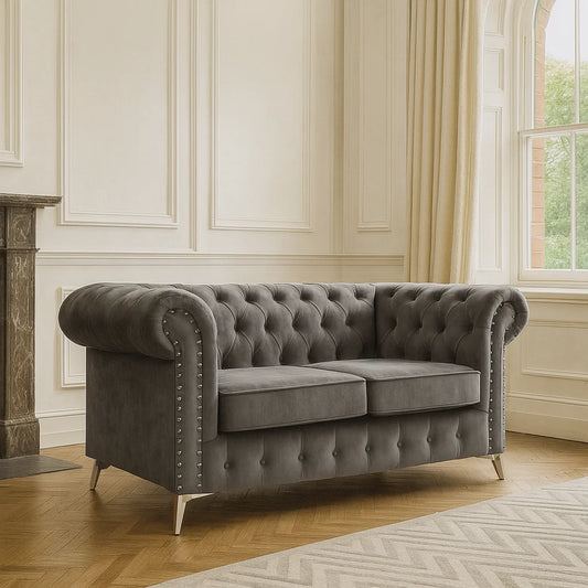 London Sofa | Traditional 2-Seater Chesterfield Couch