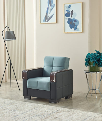 Blue Arte Sofa Bed - London Sofa